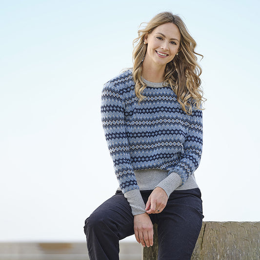 Rowan 4 Ply Cashmere Fairisle Crew