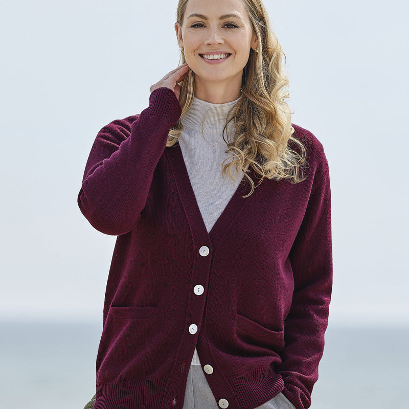 Stacey 4 Ply Cashmere Longline Cardigan
