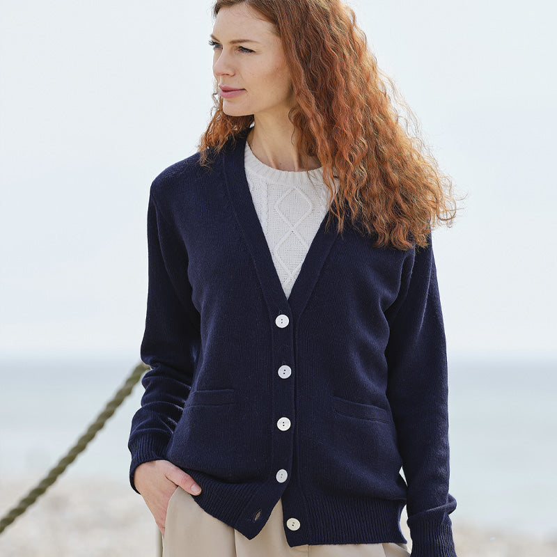 Stacey 4 Ply Cashmere Longline Cardigan