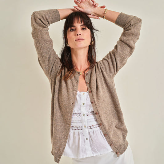 The Cashmere Fitted Cardigan