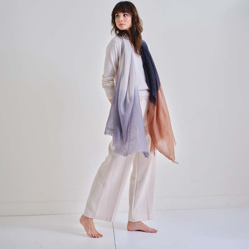 The Pure Cascade Cashmere Shawl