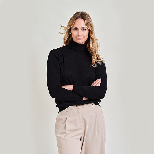Tracy Cashmere Roll Collar Sweater
