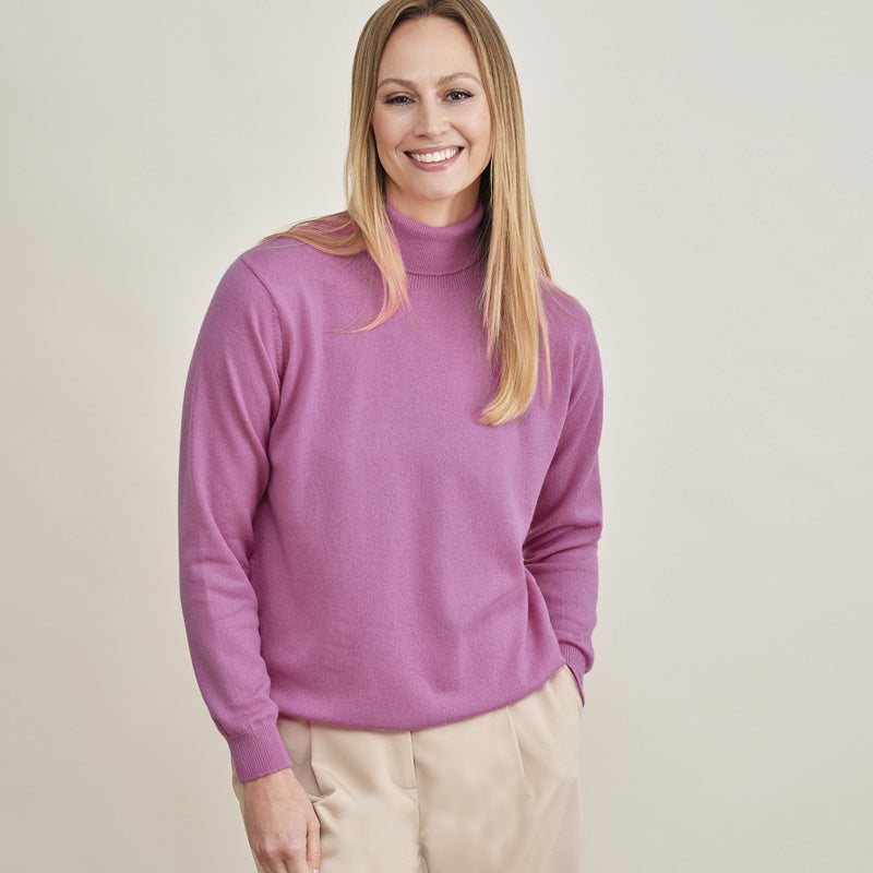 Tracy Cashmere Roll Neck Sweater