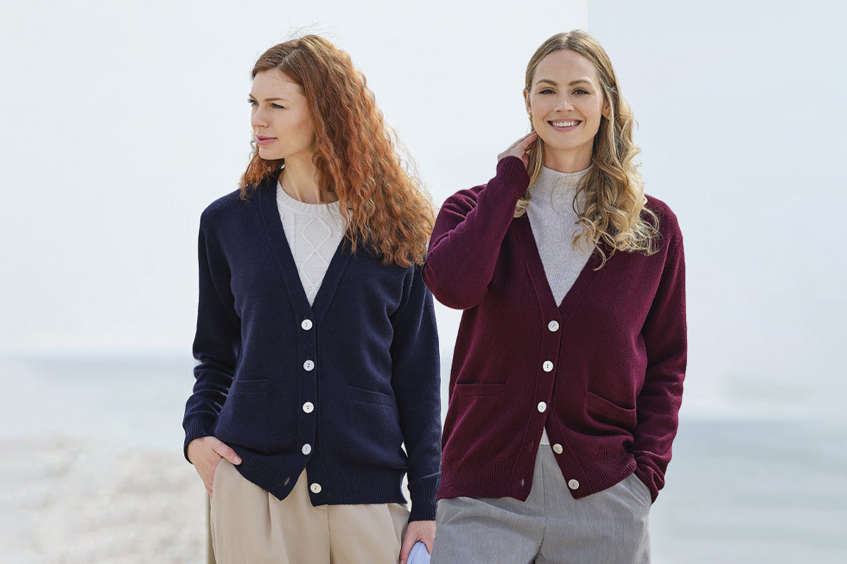 luxury cashmere stacey 4 ply cardigan 